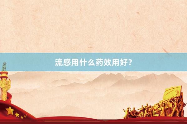 流感用什么药效用好？